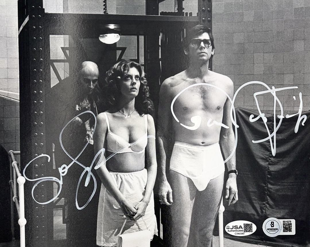 Susan Sarandon & Barry Bostwick signed 8x10 (Rocky Horror Picture Show)-JSA & Beckett COA