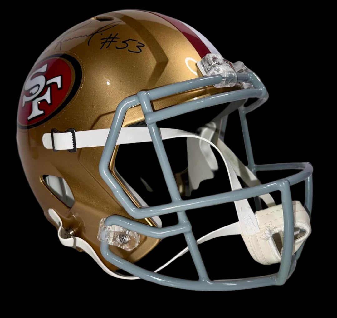 Bill Romanowski (49ers) signed full size replica helmet PSA COA