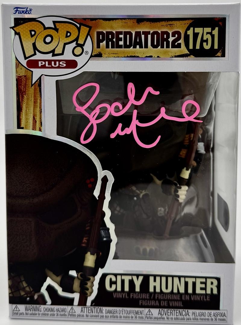 Lochlyn Munro signed "City Hunter" Funko #1751 (Predator) - SWAU COA