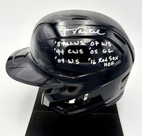 Jason Varitek signed full size replica batters helmet w/multiple inscriptions (Red Sox) - JSA COA