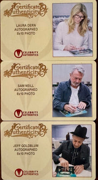 Sam Neill Laura Dern Jeff Goldblum Signed 8x10 (Jurassic World) -  Celebrity Authentics