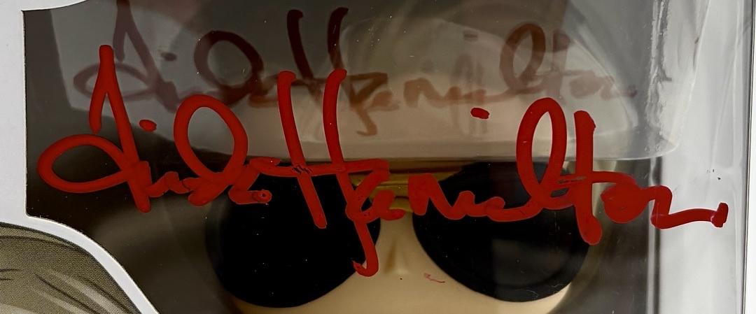 Linda Hamilton Signed Funko Pop #818 Sara Connor (Terminator) - Beckett COA #03