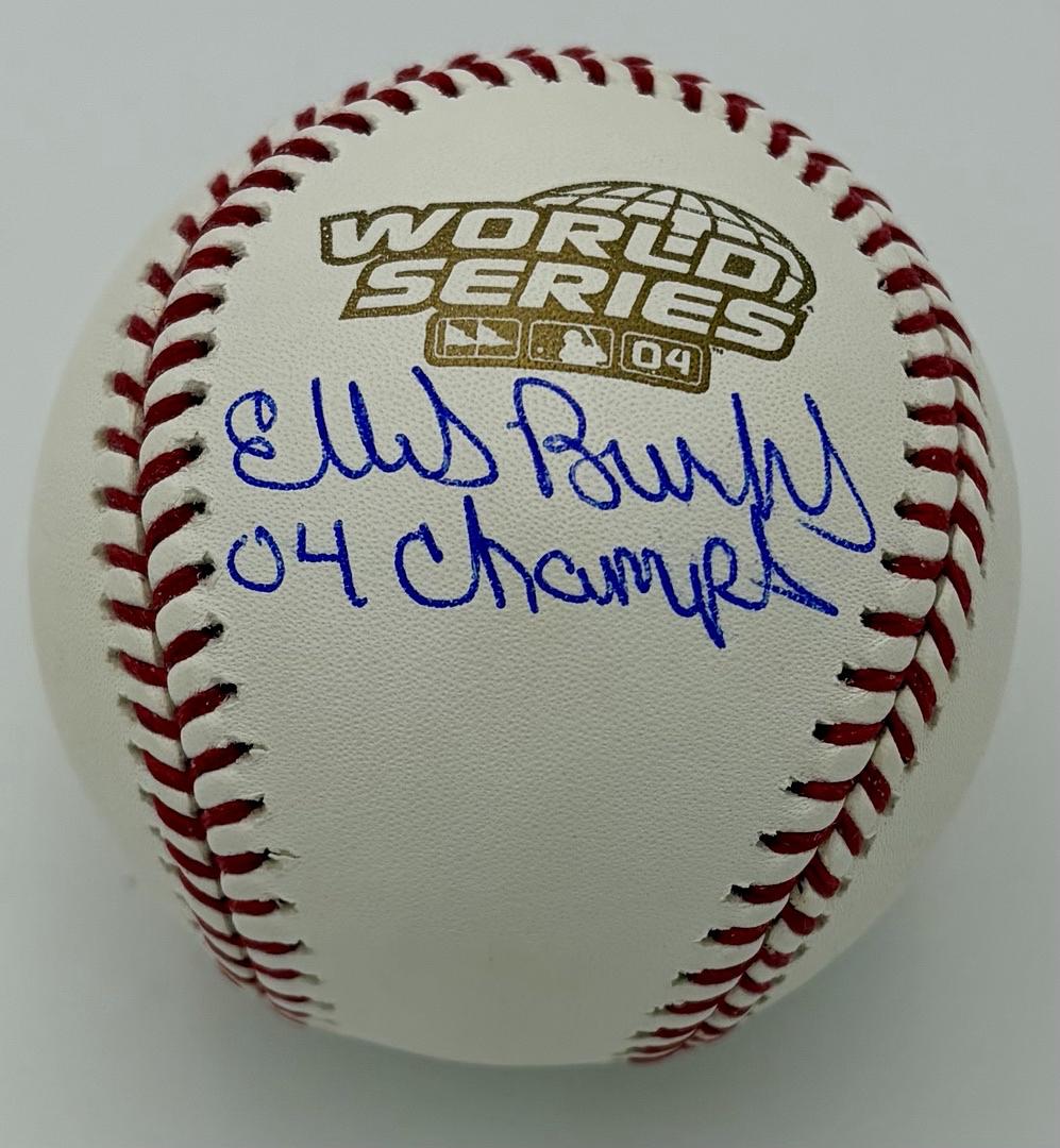Ellis Burks signed 2004 World Series ROMLB Baseball (Red Sox) - Sure Shot COA