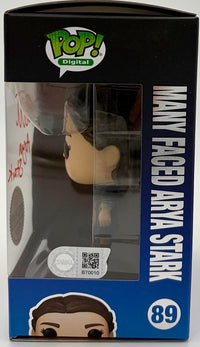 Maisie Williams Signed Funko Pop #89 Arya Stark w/character name (Game Of Thrones) *VERY RARE* - SWAU COA