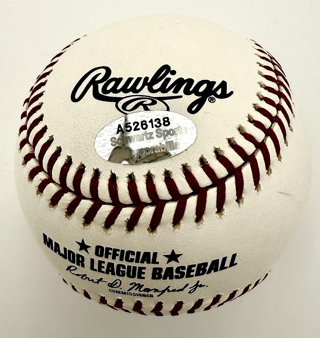 John Cusack signed baseball w/Buck Weaver inscription - Schwartz COA