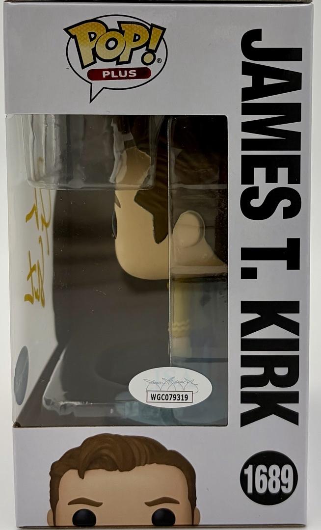 William Shatner Signed Funko Pop #1689 Limited Glitter Edition Captain Kirk (Star Trek)-JSA COA