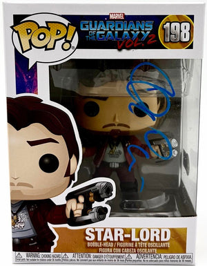 Chris Pratt Signed Funko Pop #198 "Star Lord" GOTG - Beckett COA