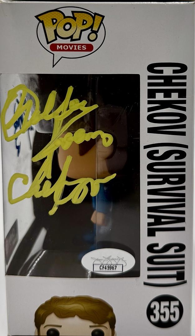 Walter Koenig signed "Chekov" Funko #355 w/FULL character name - JSA COA