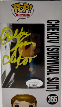 Walter Koenig signed "Chekov" Funko #355 w/FULL character name - JSA COA