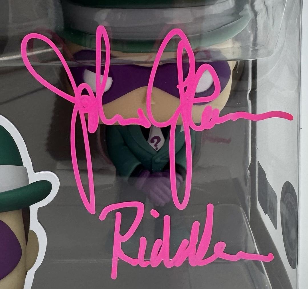 John Glover signed Funko #548 "The Riddler" - OC Celebrity Marketing