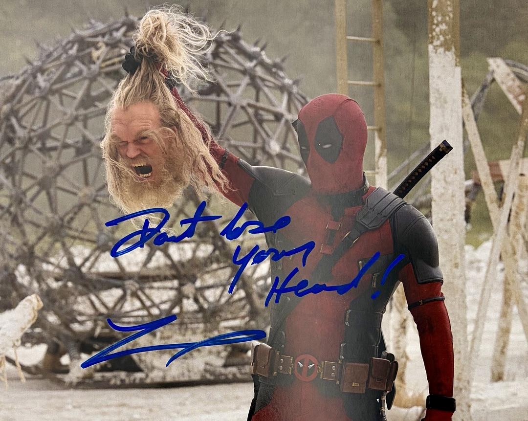 Tyler Mane signed 8x10 w/inscription (Deadpool) - JSA COA