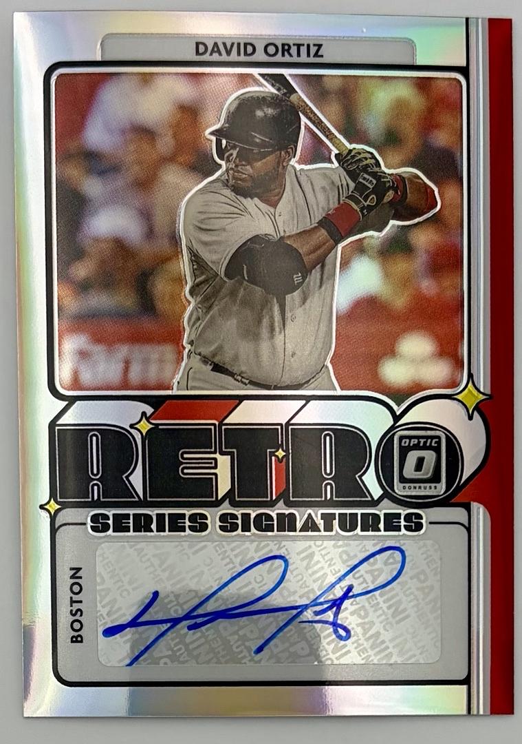 David Ortiz 2021 Donruss Optic Retro Signature Series Holo #11