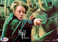 Maggie Smith signed 8x6 photo Professor Mcgonagall (Harry Potter) - Full Beckett Letter *RARE*