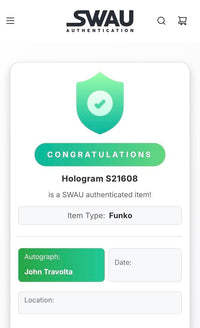 John Travolta Signed Funko Pop #55 Sandy Olsson (Grease)  - SWAU COA