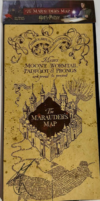 Daniel Radcliffe Signed Marauders Map (Harry Potter) - Beckett COA