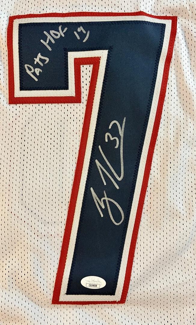 Rodney Harrison signed Patriots jersey w/inscription - JSA COA