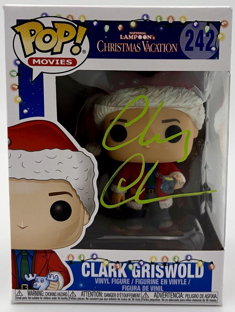 Chevy Chase Signed Funko Pop #242 Clark Griswold (Christmas Vacation) - Beckett COA