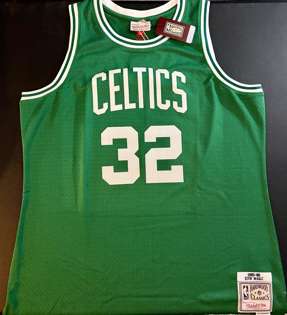 Kevin McHale Signed Mitchell & Ness Celtics Green Jersey - Beckett COA