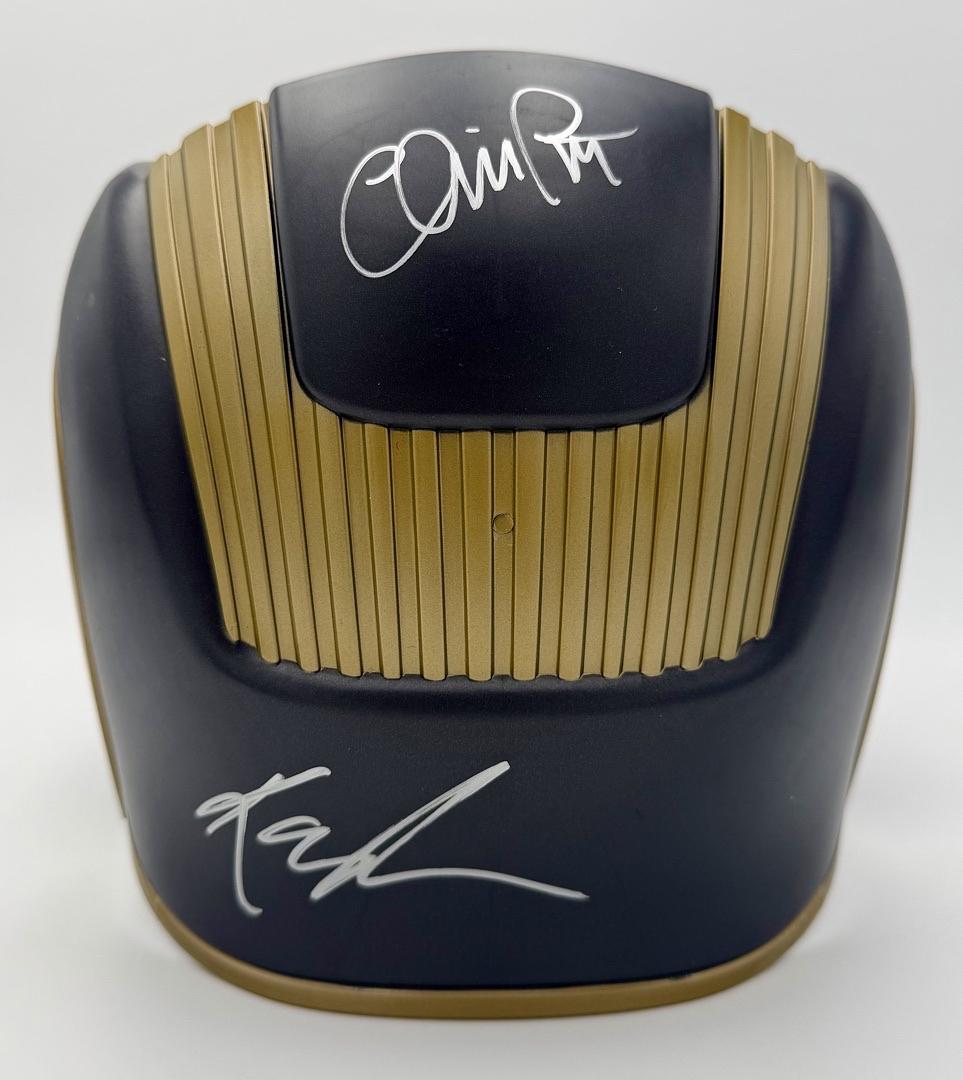 Chris Pratt, Samuel L. Jackson, Paul Bettany, Paul Rudd & Karen Gillan signed helmet - *RARE* Celebrity Authentics