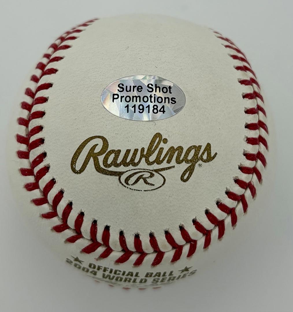 Mark Bellhorn signed 2004 World Series ROMLB Baseball (Red Sox) - Sure Shot COA