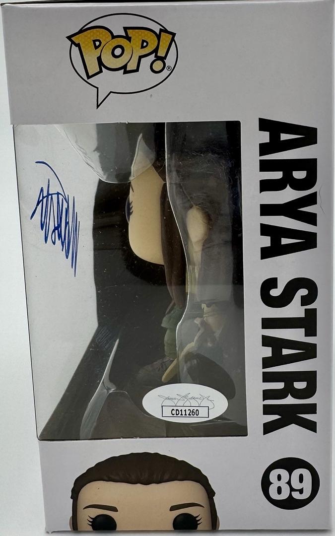 Maisie Williams Signed Funko Pop #89 Arya Stark (Game Of Thrones) *VERY RARE* - JSA COA