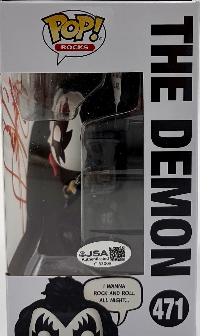 Gene Simmons (KISS) signed Funko Pop #471 - JSA COA