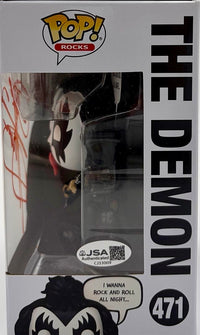 Gene Simmons (KISS) signed Funko Pop #471 - JSA COA