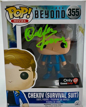 Walter Koenig signed "Chekov" Funko #355 w/character name - JSA COA
