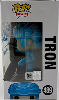 Bruce Boxleitner signed "Tron" Funko #489 w/character name - OC Celebrity Marketing