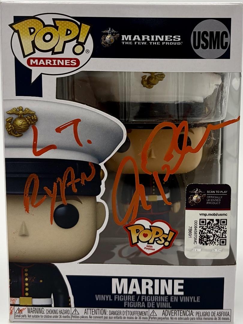 Alec Baldwin signed U.S. Marines Funko (USMC) w/ Lt. Ryan inscription - Beckett COA *RARE*