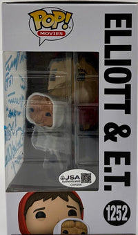 ET Cast signed Funko #1252 Henry Thomas Matthew DeMeritt Dee Wallace Stone Robert McNaughton - JSA COA