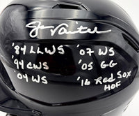 Jason Varitek signed full size replica batters helmet w/multiple inscriptions (Red Sox) - JSA COA