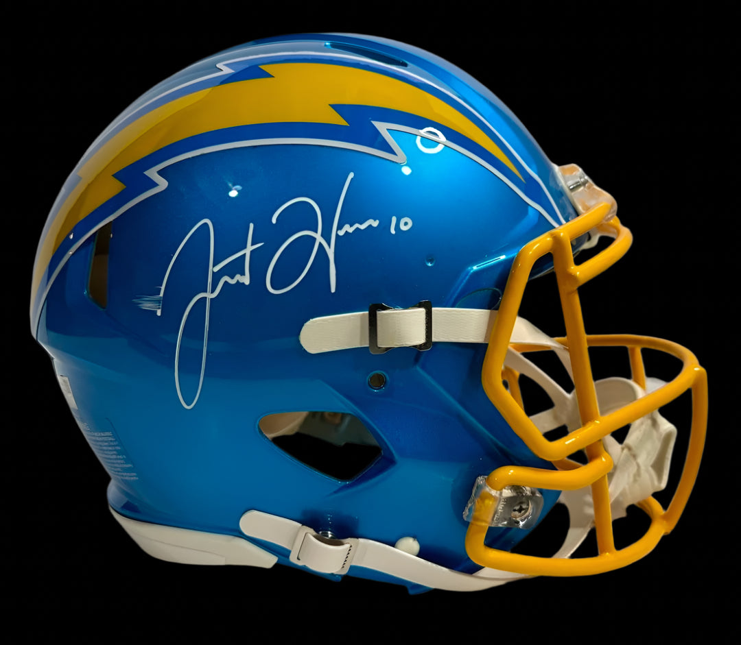 Justin Hebert (Chargers) Full Size Authentic Helmet  - Fanatics COA