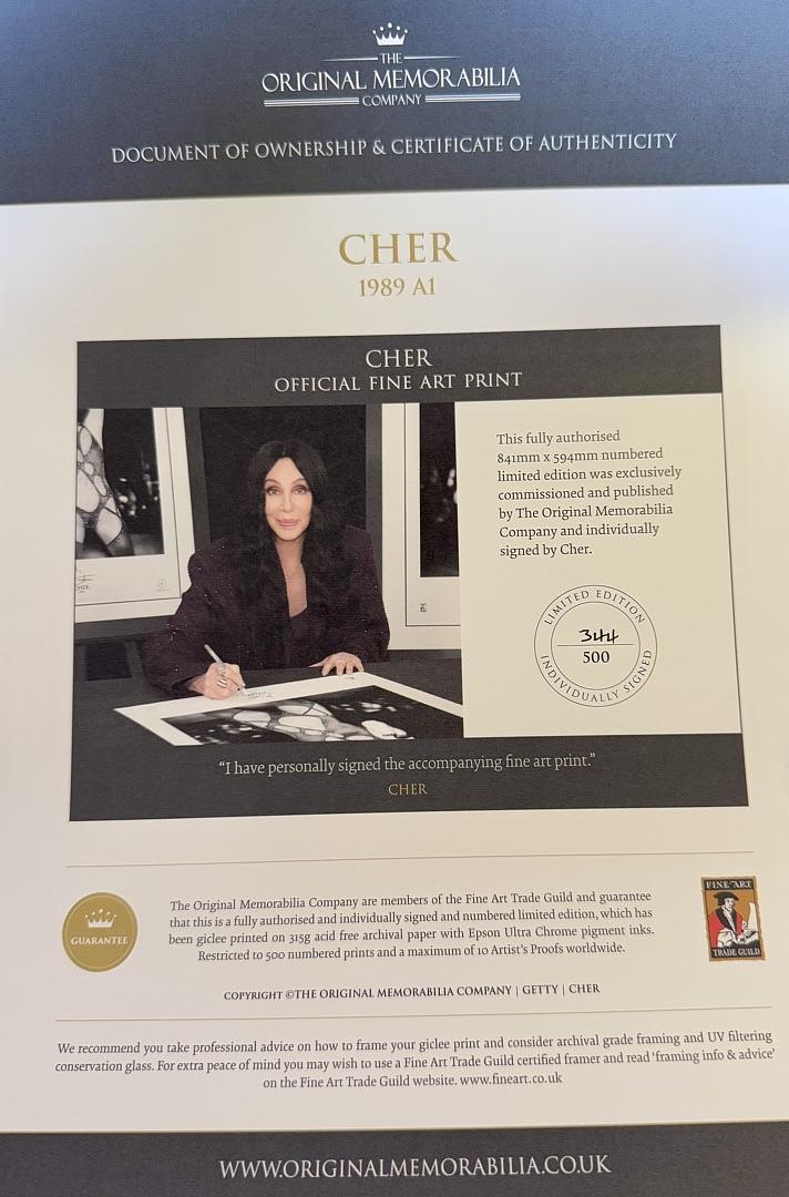 Cher 33x23 limited edition signed lithograph - Original Memorabilia Private Signing