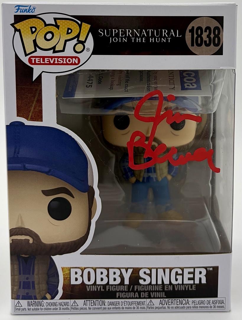 Jim Beaver signed "Bobby Singer" Funko #1838 (Supernatural) - ACOA COA