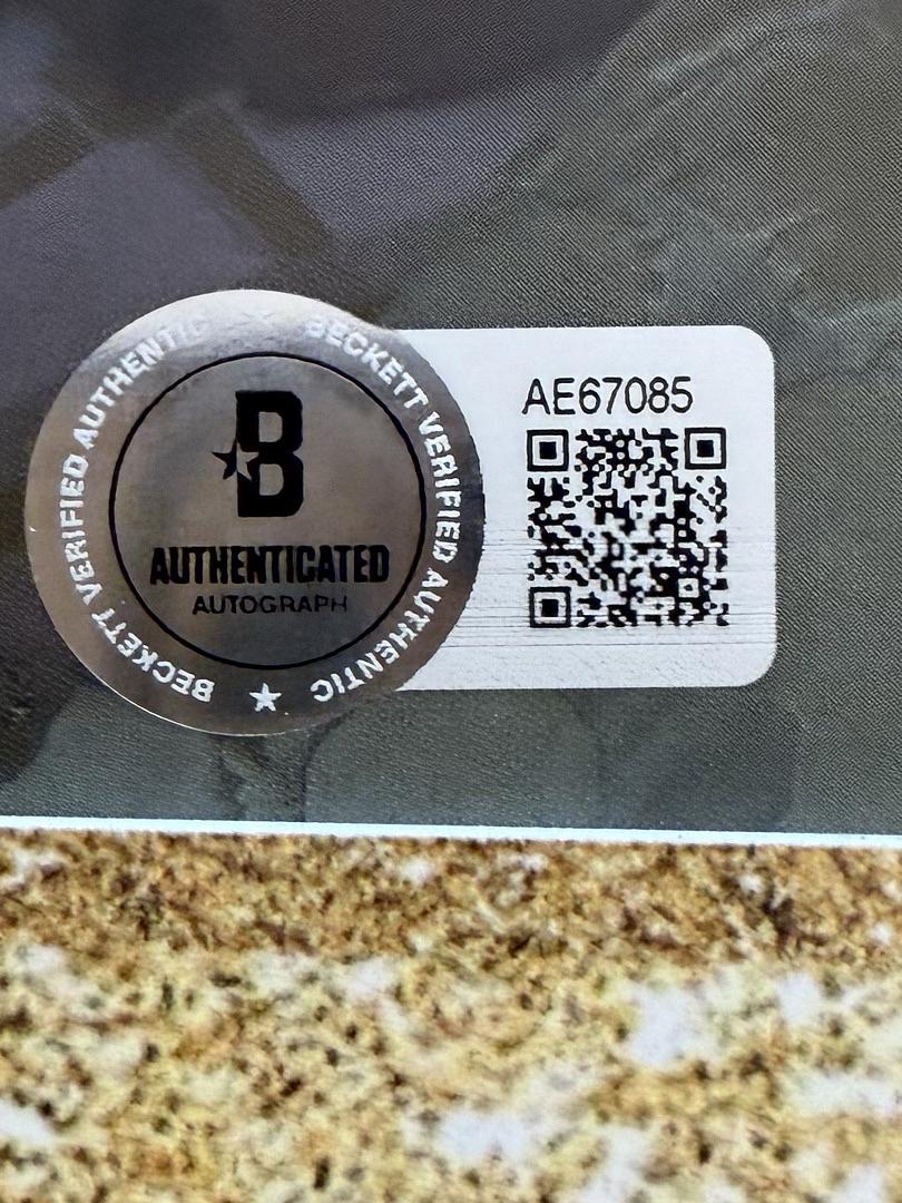 Taylor Swift matted, signed "Life of a Showgirl" CD Insert Photo 2 - Beckett COA