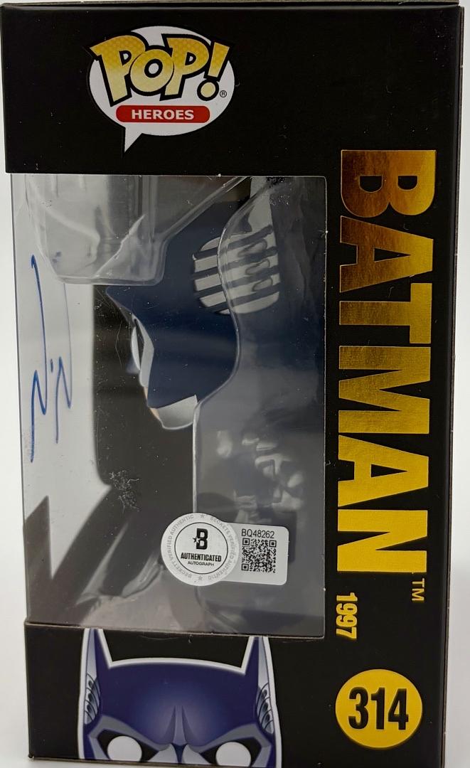 George Clooney Signed Funko Pop #314 Batman (Blue Ink) - Beckett COA