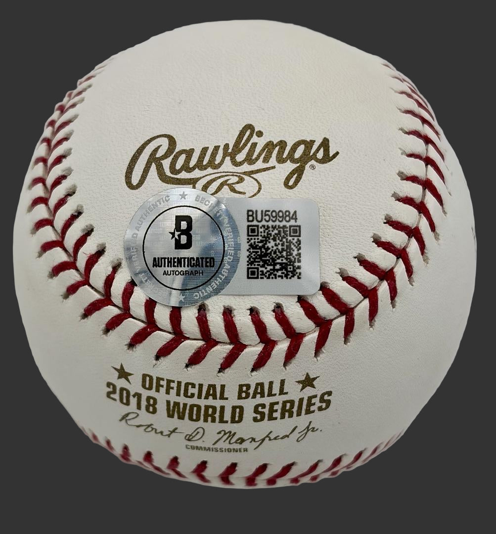 Bill Mueller (Red Sox) signed 2018 World Series ROMLB - Beckett COA