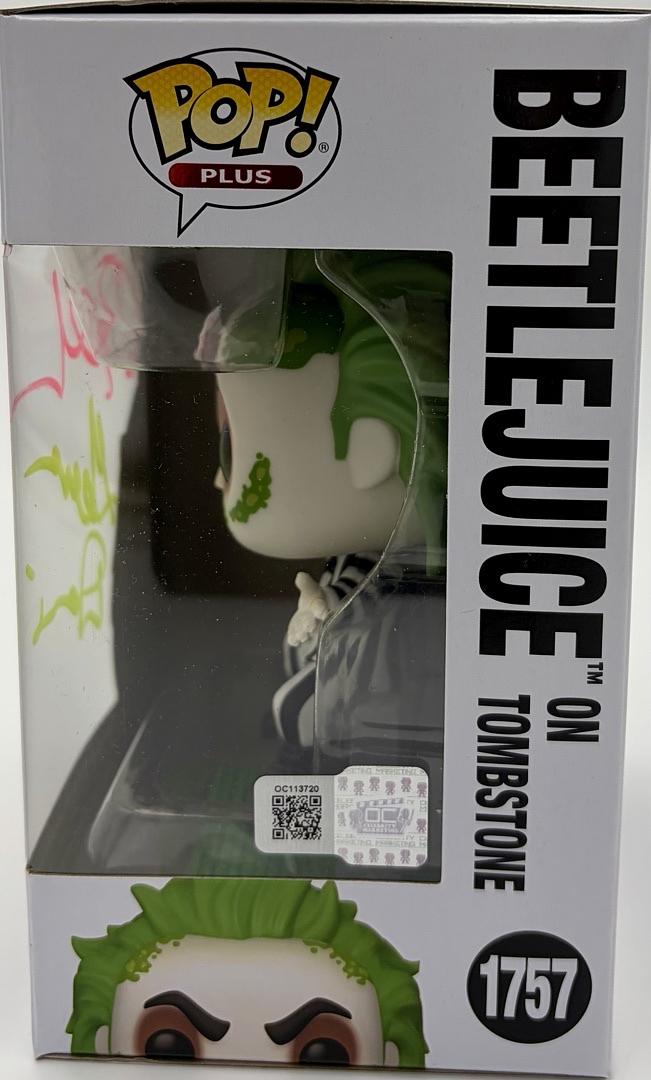Alec Baldwin and Geena Davis signed Funko #1757 (Beetlejuice) - OC Celebrity Marketing *RARE*