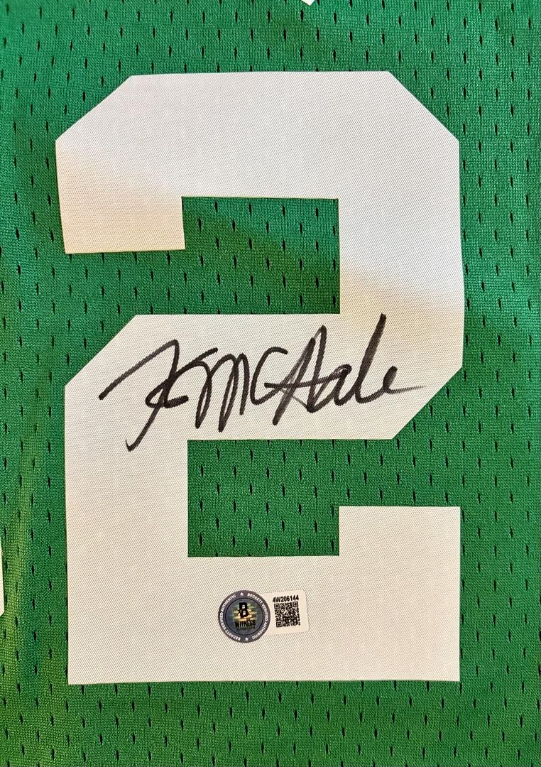 Kevin McHale Signed Mitchell & Ness Celtics Green Jersey - Beckett COA