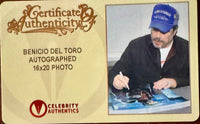Benicio Del Toro signed 16x20 "Guardians of the Galaxy" - Celebrity Authentics COA