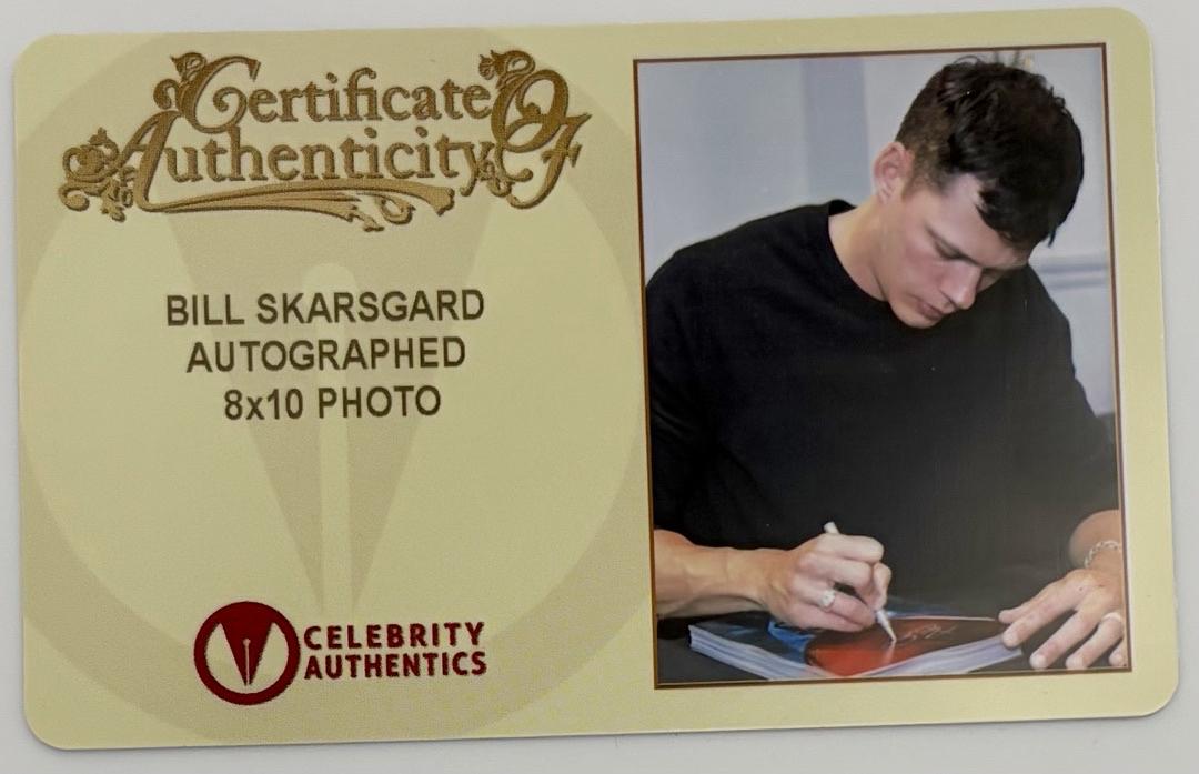Bill Skarsgard signed (Stephen King's IT) 8x10 - Celebrity Authentics COA