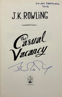 J.K. Rowling signed book "The Casual Vacancy" **RARE** - JSA & J.K. Rowling COA