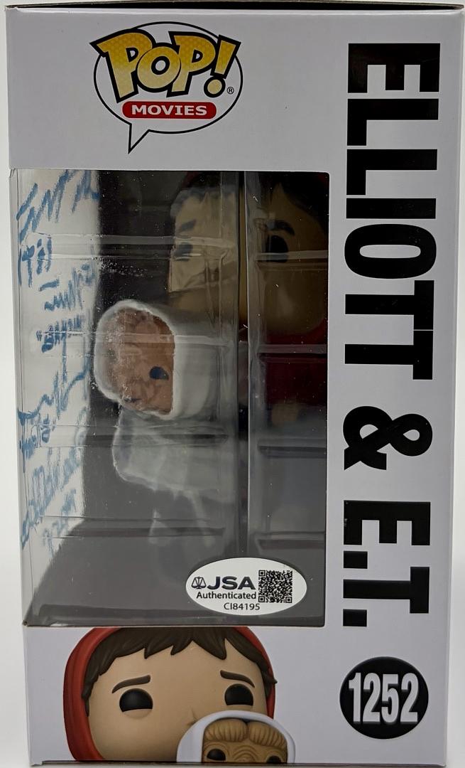 ET Cast signed Funko #1252 Henry Thomas Matthew DeMeritt Dee Wallace Stone Robert McNaughton - JSA COA