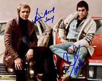 Paul Michael Glaser and David Soul (Starsky & Hutch) signed 8x10 w/character names - Celebrity Authentics COA