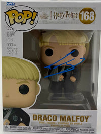 Tom Felton Signed Funko Pop #168 Draco Malfoy (Harry Potter) - Beckett COA