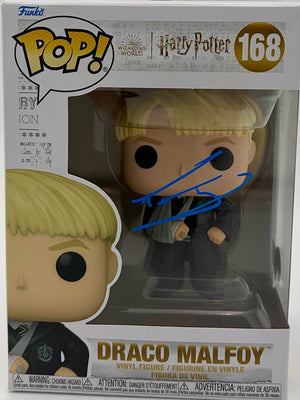 Tom Felton Signed Funko Pop #168 Draco Malfoy (Harry Potter) - Beckett COA