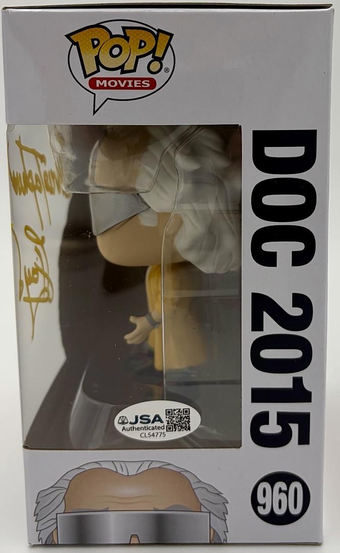 Christopher Lloyd Signed Funko Pop #960 "Doc Brown" (Back To The Future) - JSA COA