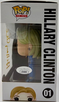 Hillary Clinton signed Funko Pop #01 (Campaign 2016) - JSA COA *RARE*
