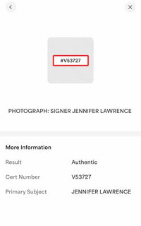 Jennifer Lawrence Signed 8x10 Photo (Hunger Games)  - PSA/DNA